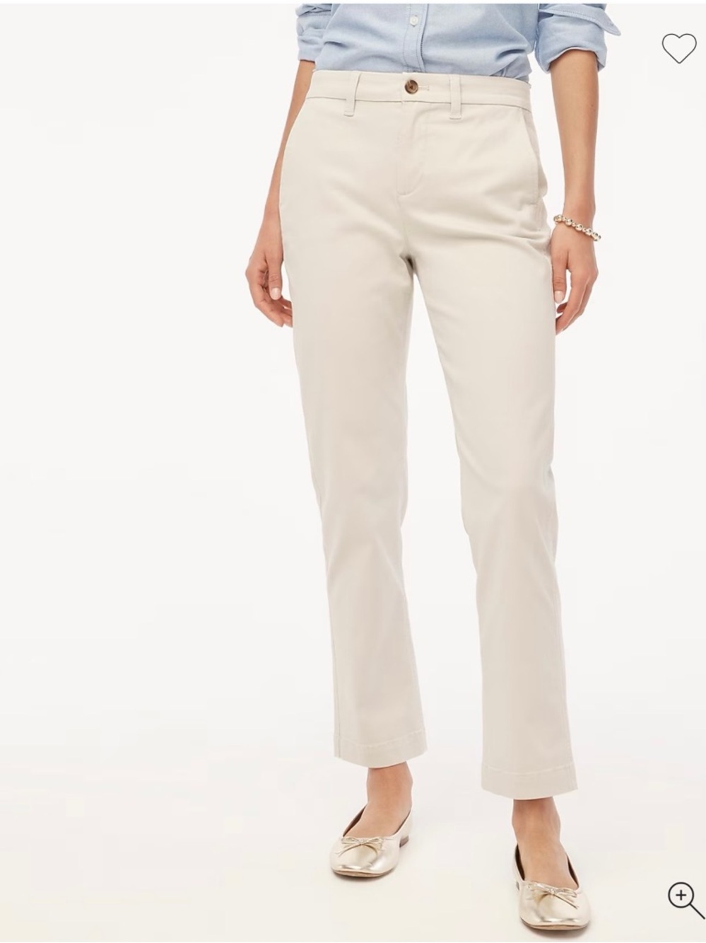 J. Crew Straight-Leg Chino Pants in Light Beige